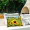 Country Sunflower Garden Design by Carrie Ann Grippo-Pike Outdoor Printed Pillow